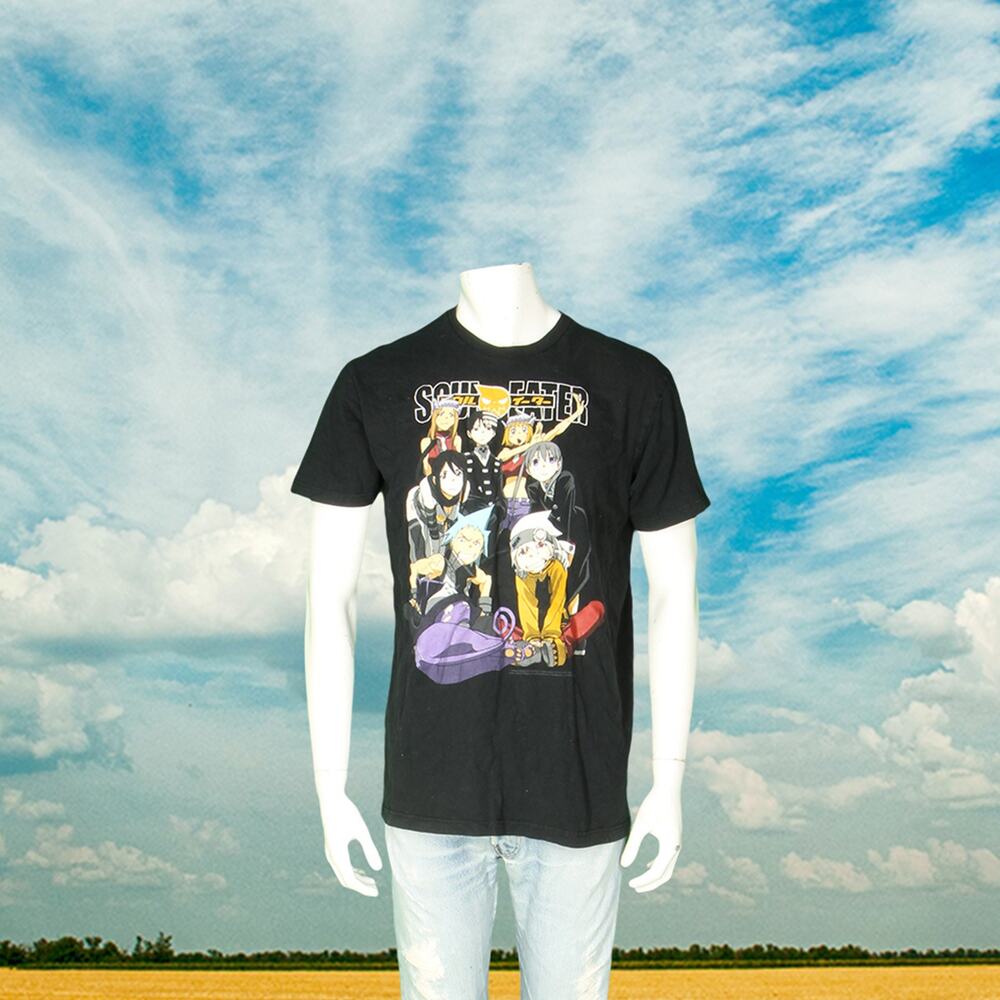 Y2K Vintage Soul Eater Licensed Anime Goth Punk Rock T Shirt Tee L
